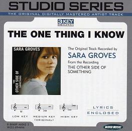 The One Thing I Know by Sara Groves (108628)