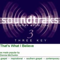 That's What I Believe by Donnie McClurkin (116862)