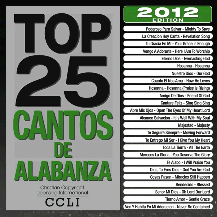 Top 25 Cantos De Alabanza 2012 Edition